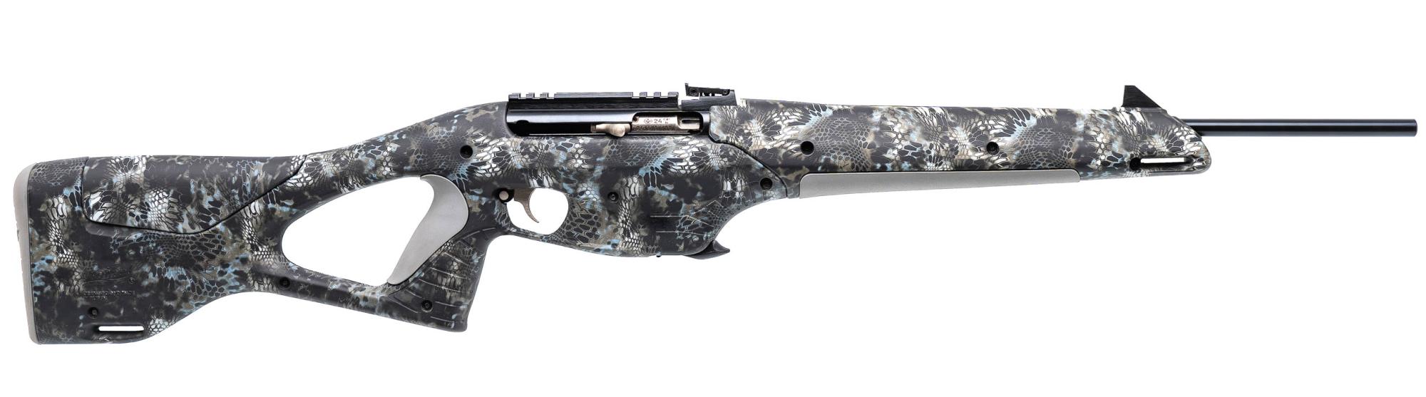 Карабин Baikal МР-161К 22LR КАМО камуфляж Криптек бело синий Soft Touch - фото 1