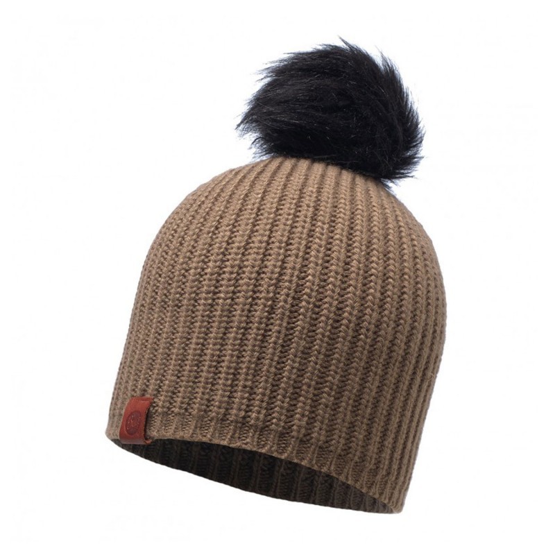 Шапка Buff Knitted hat adalwolf brown taupe - фото 1