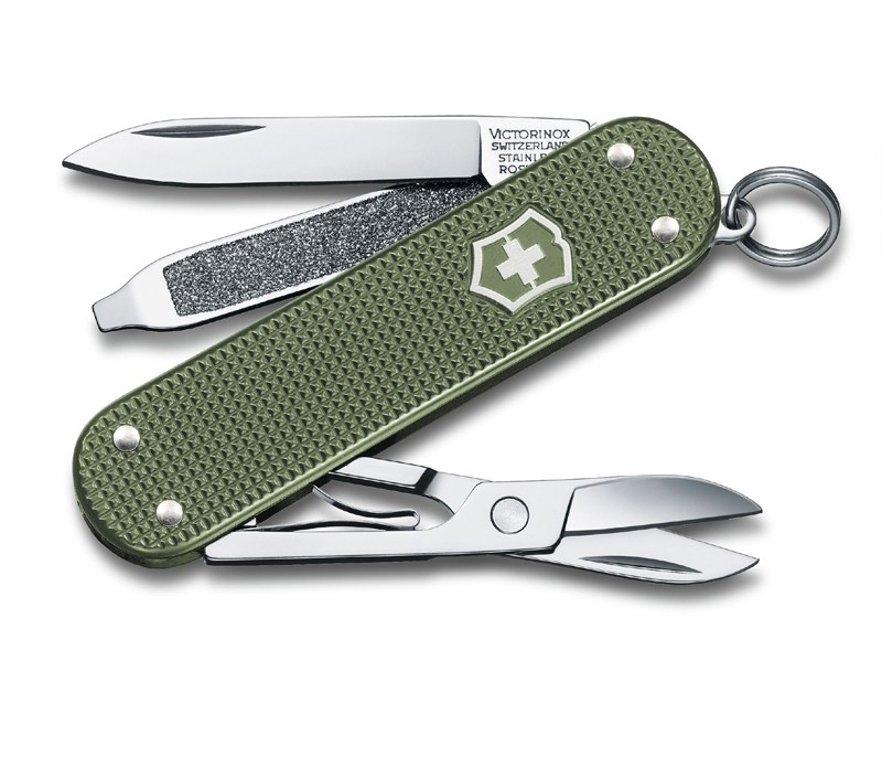 Нож Victorinox Classic Alox 58мм 5 функций оливковый - фото 1