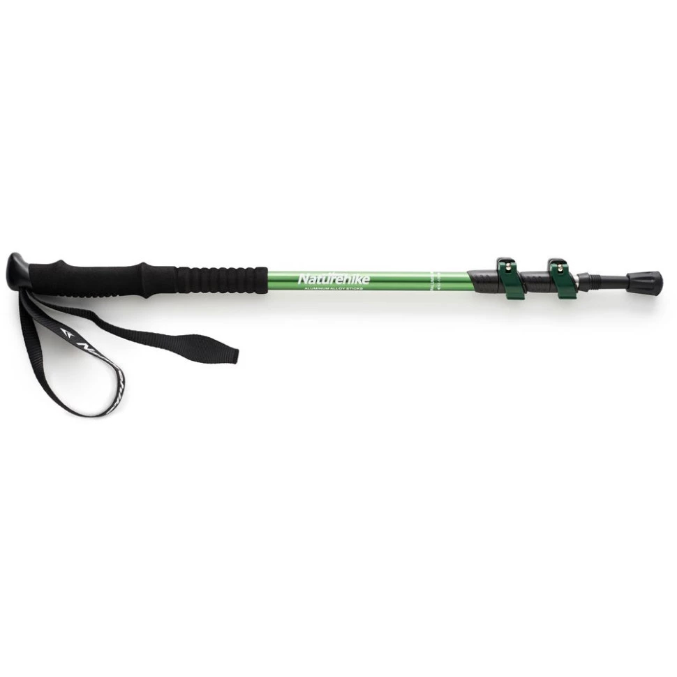 Палка треккинговая Naturehike ST01 6061 AL NH17D001-Z с 3 узлами женс 57-120 зел - фото 1