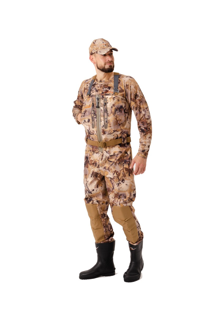 Вейдерсы King Hunter Water zip camo duck - фото 1