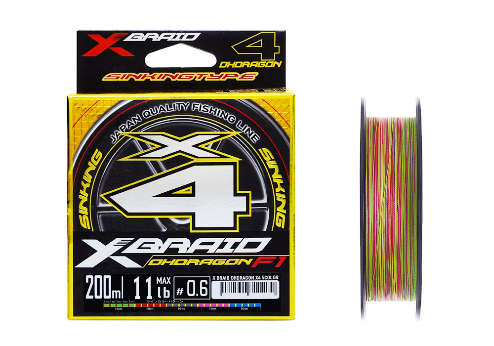 Шнур YGK X-Braid Ohdragon X4 ss1,40 0,6/11lb 200м - фото 1