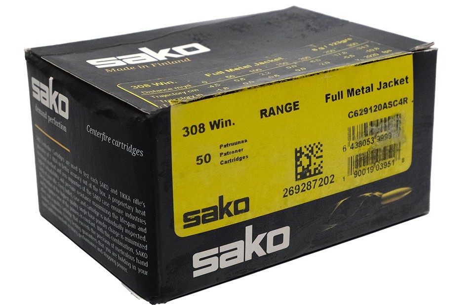 Патрон 308Win Sako Speedhead FMJ 8,0 гр - фото 1