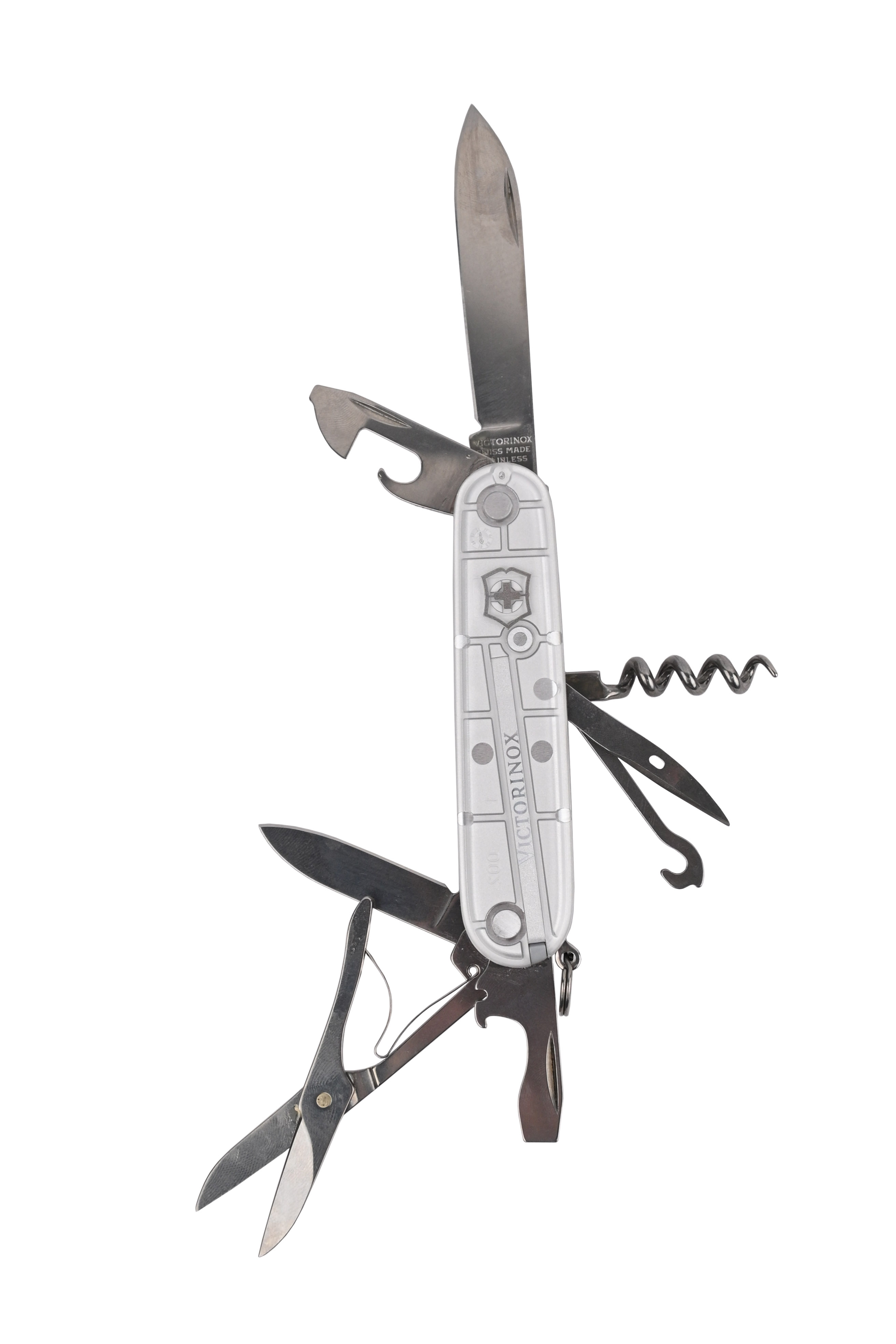 Нож Victorinox Climber 91мм полупрозрачный серебристый