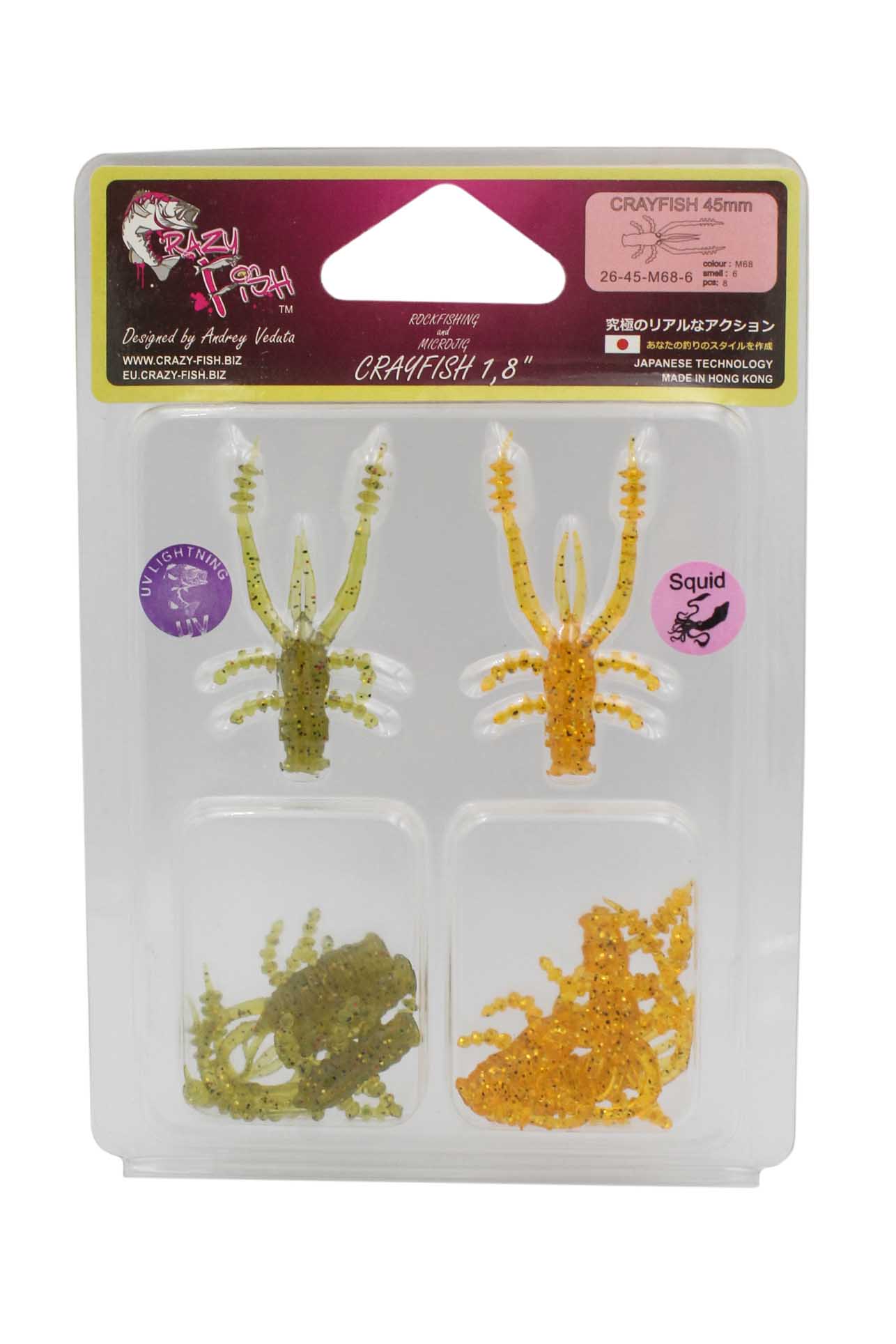 Приманка Crazy Fish Crayfish 1,8" 26-45-M68-6