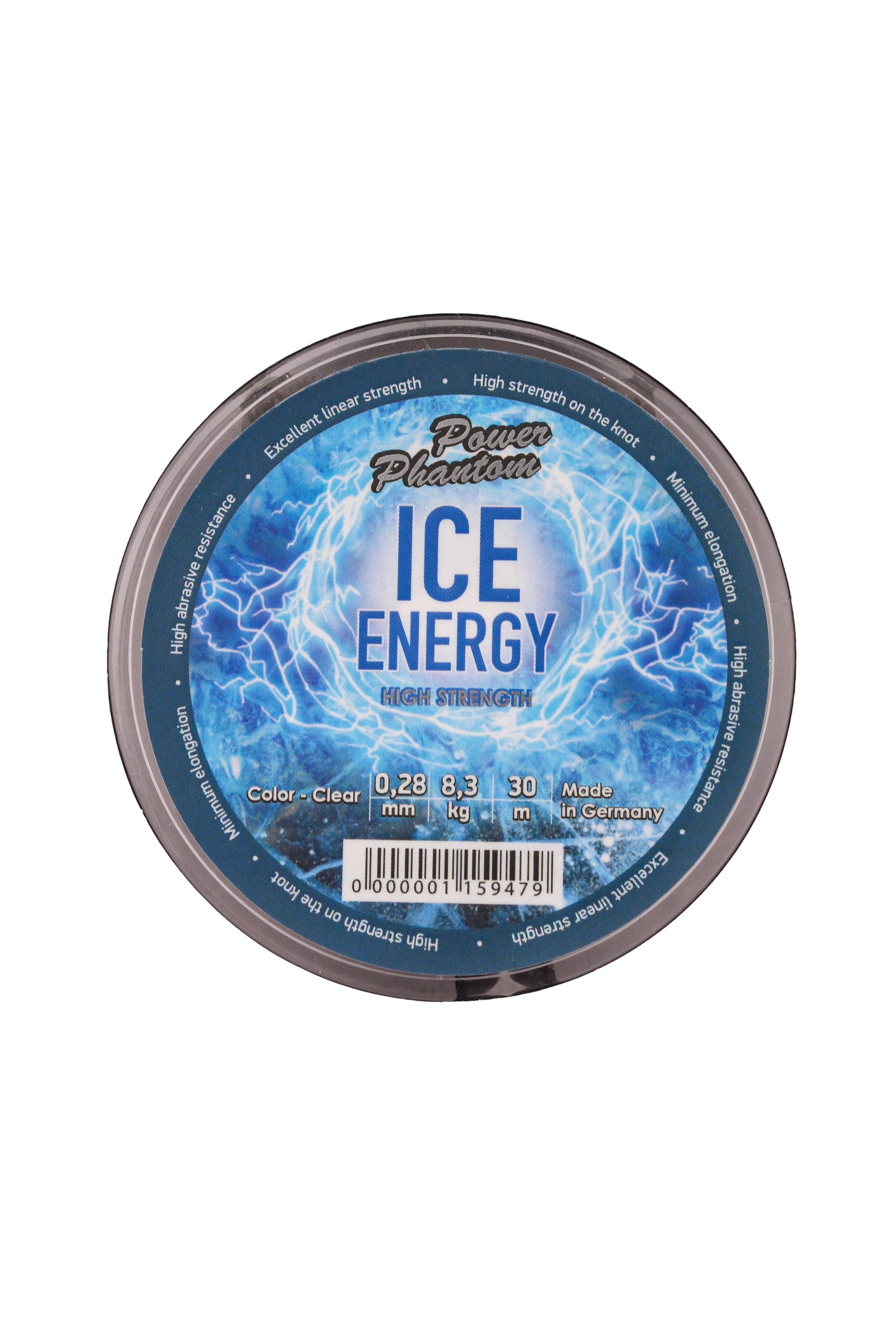 Леска Power Phantom Ice Energy clear 30м 0,28мм, 8,3кг - фото 1