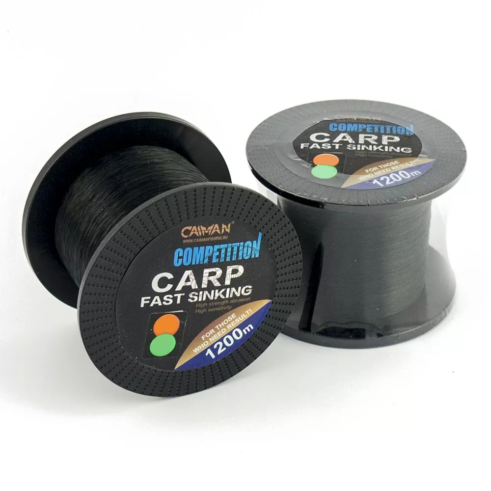 Леска Caiman Competition Carp 1200м черная 0,40мм - фото 1