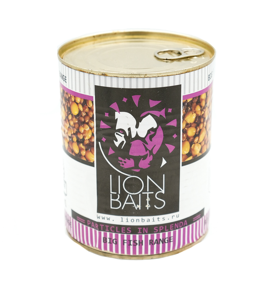 Консервированная зерновая смесь Lion Baits трех компонентная Splenda 1000мл - фото 1