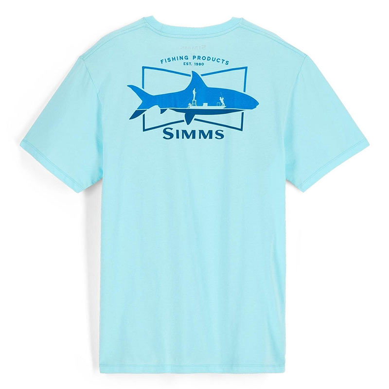 Футболка Simms Salty Sign T-Shirt Sea Breeze  - фото 1