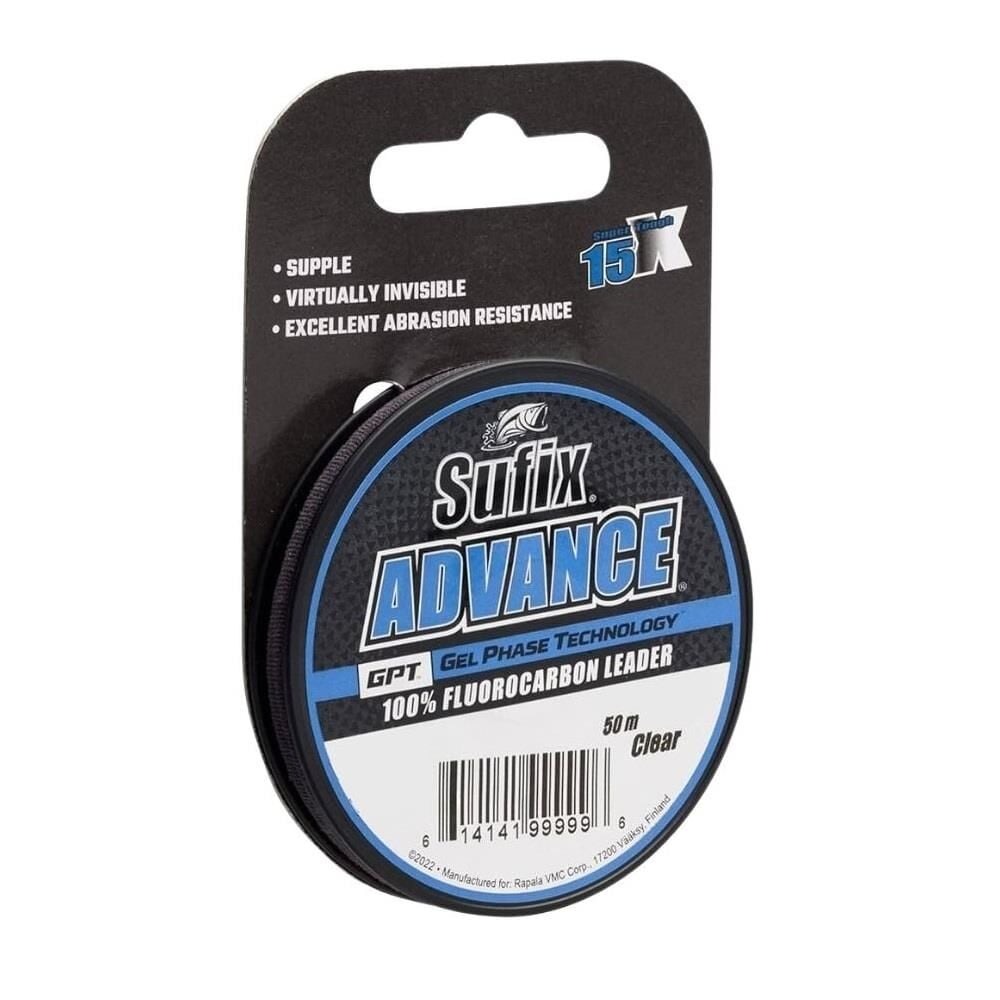 Леска Sufix Advance Fluorocarbon прозрачная 50м 0,405мм 9,2кг - фото 1