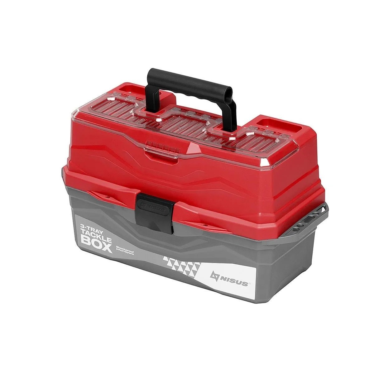 МП Ящик для снастей Tackle Box трехполочный красный (N-TB-3-R) NISUS - фото 1