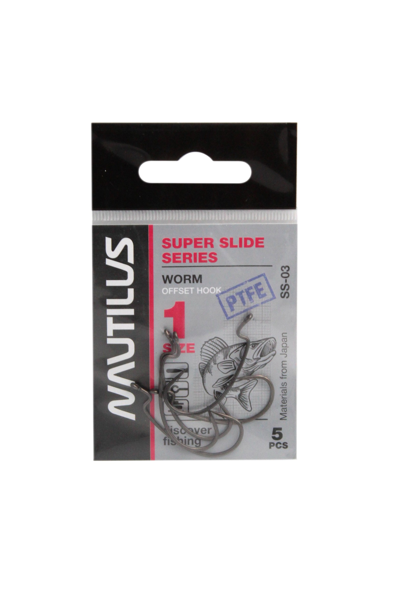 Крючок Nautilus Offset Super Slide SS-03PTFE №1 - фото 1