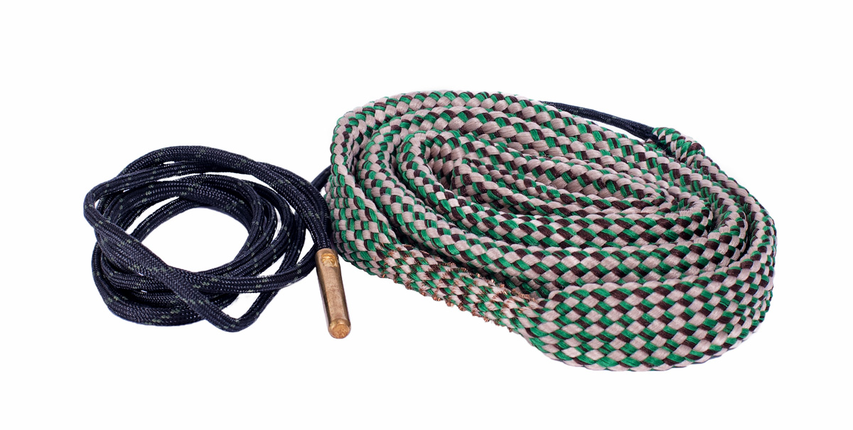 Гибкая змейка ShotTime Cleaning Cord 7,62мм бронзовый ерш капрон 76см протяжка - фото 1