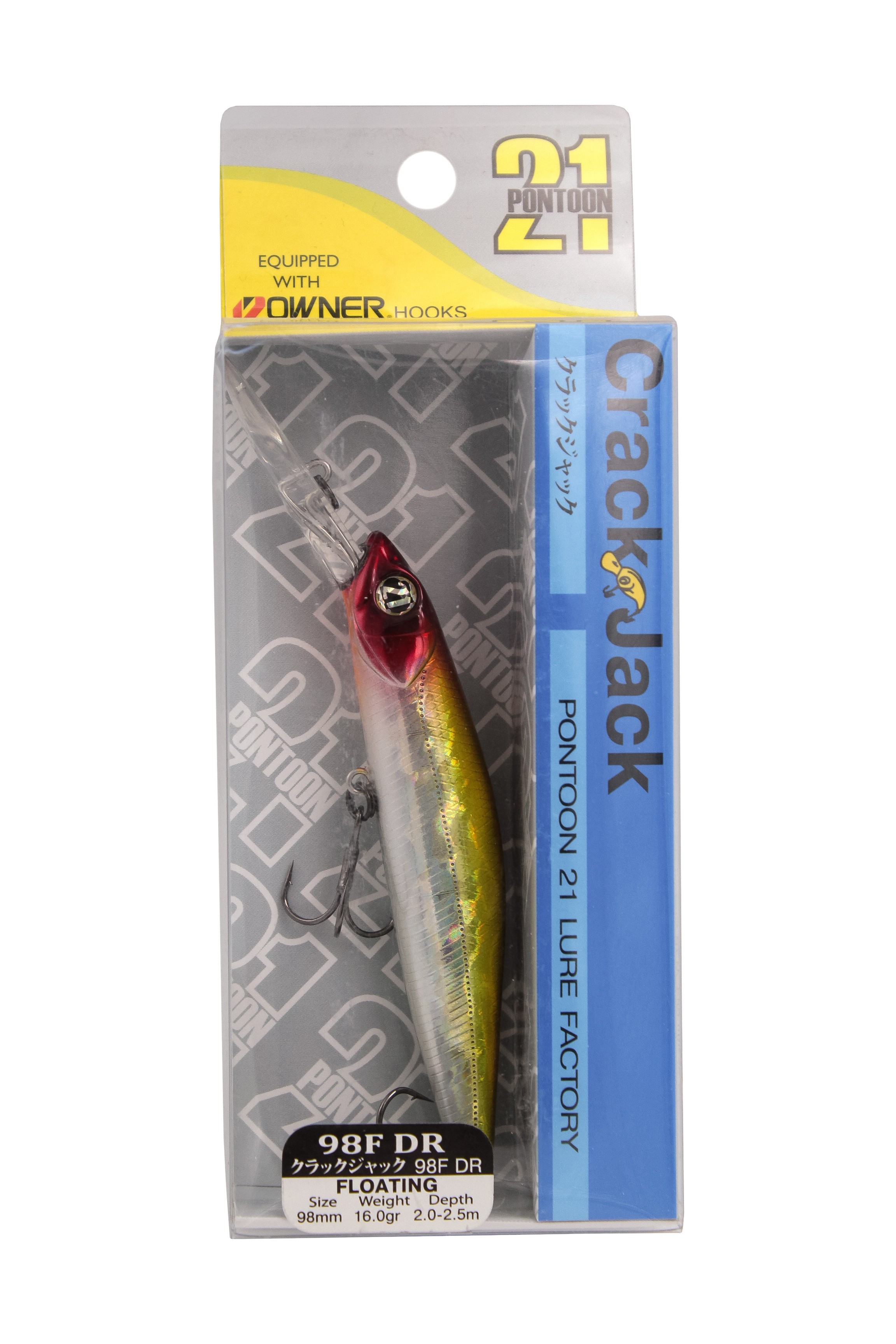 Воблер Pontoon21 Crack jack 98F-DR 98мм 16гр 2.0-2.5м цв A15 - фото 1