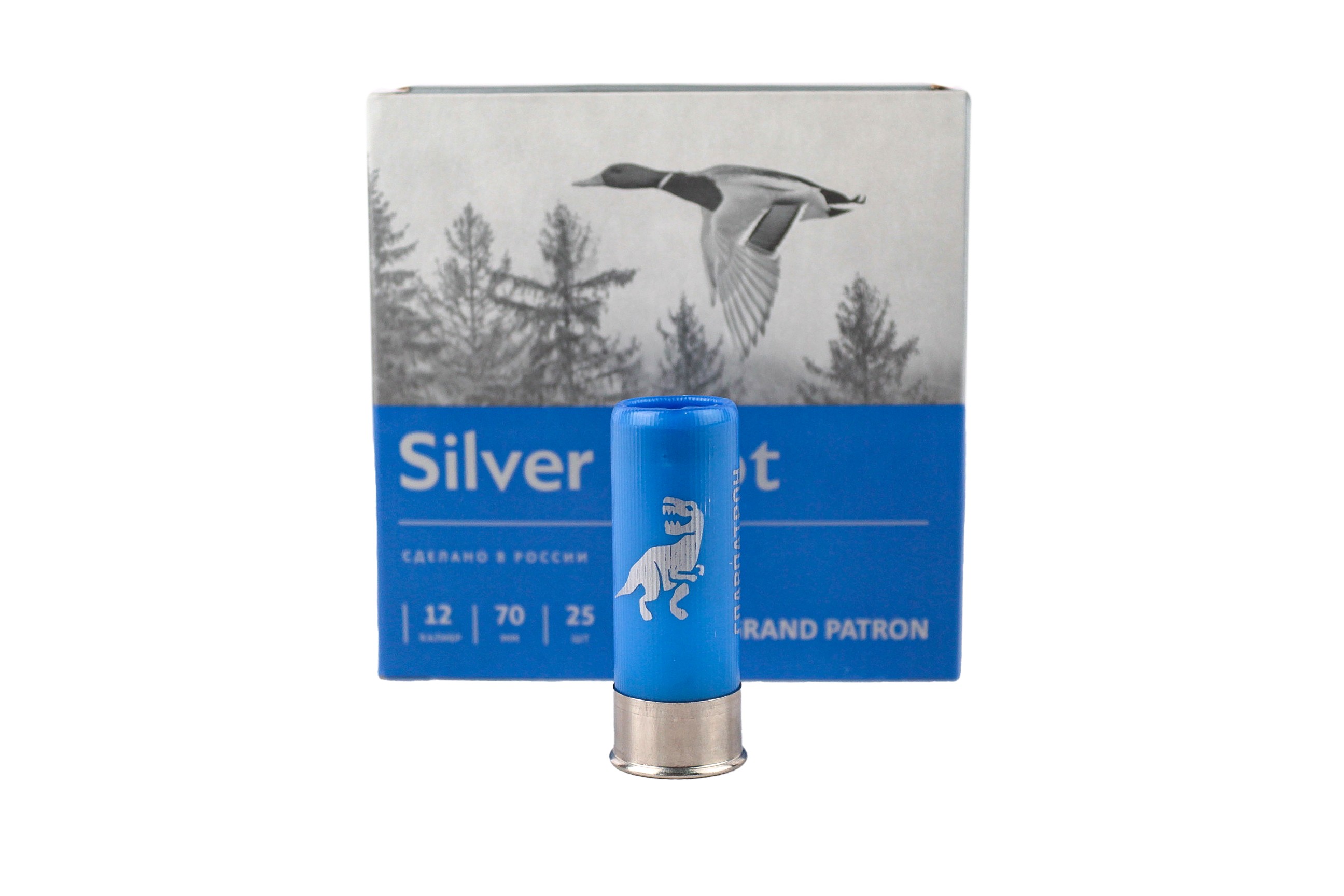 Патрон 12х70 Главпатрон Silver shot 5 полумагнум 1/25/250
