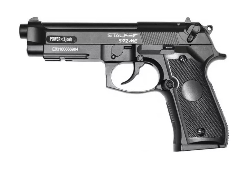 Пистолет Stalker S92МЕ Beretta 92 4,5мм металл  - фото 1