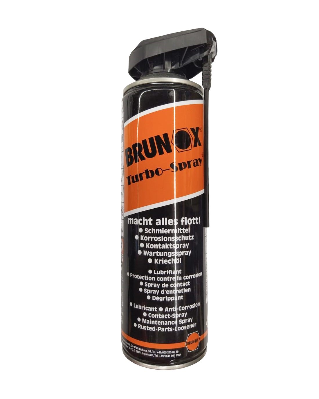 Масло оружейное Brunox Turbo spray 500мл двойная головка