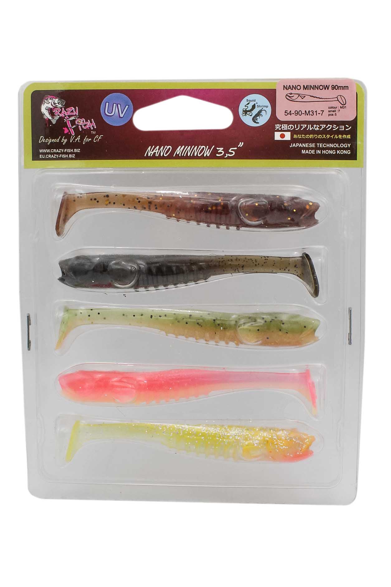 Приманка Crazy Fish Nano Minnow 3,5" 54-90-M31-7 - фото 1