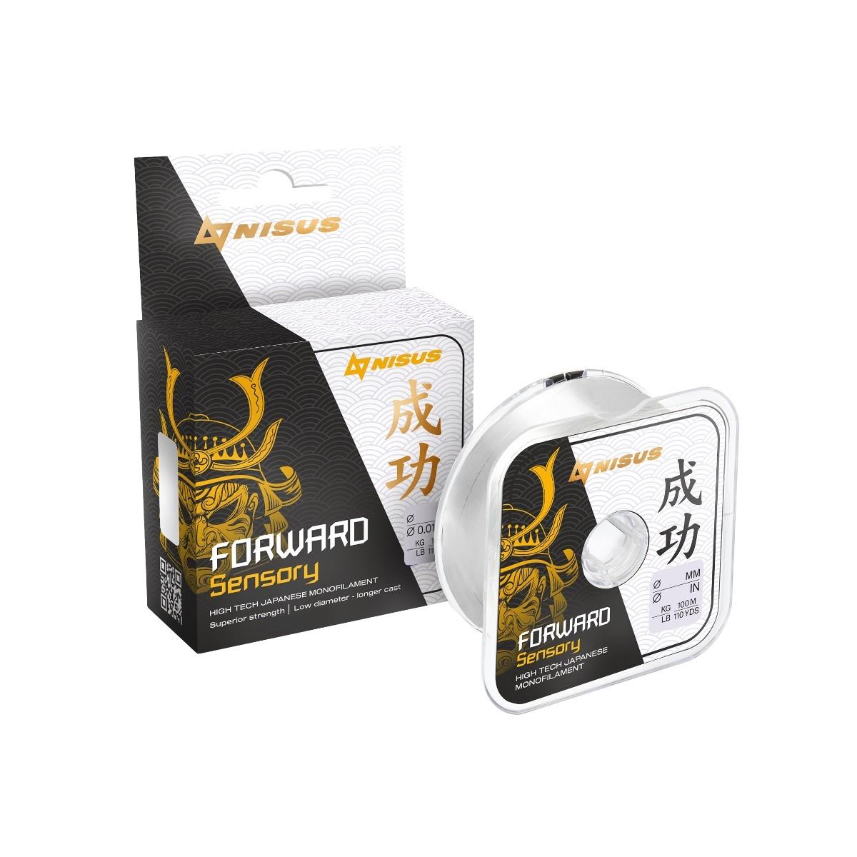 МП Леска FORWARD Sensory 0,148mm/100m Nylon Transparent (N-FS-0148-100) Nisus - фото 1