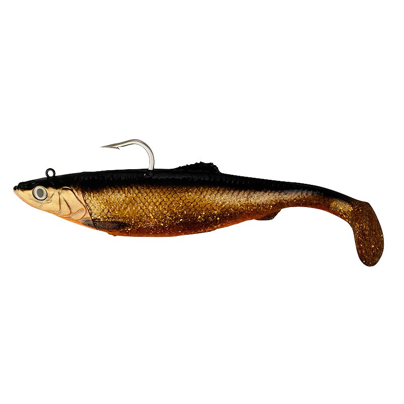 Приманка Savage Gear 3D Herring big shad 25см 300гр 42 red fish gold - фото 1