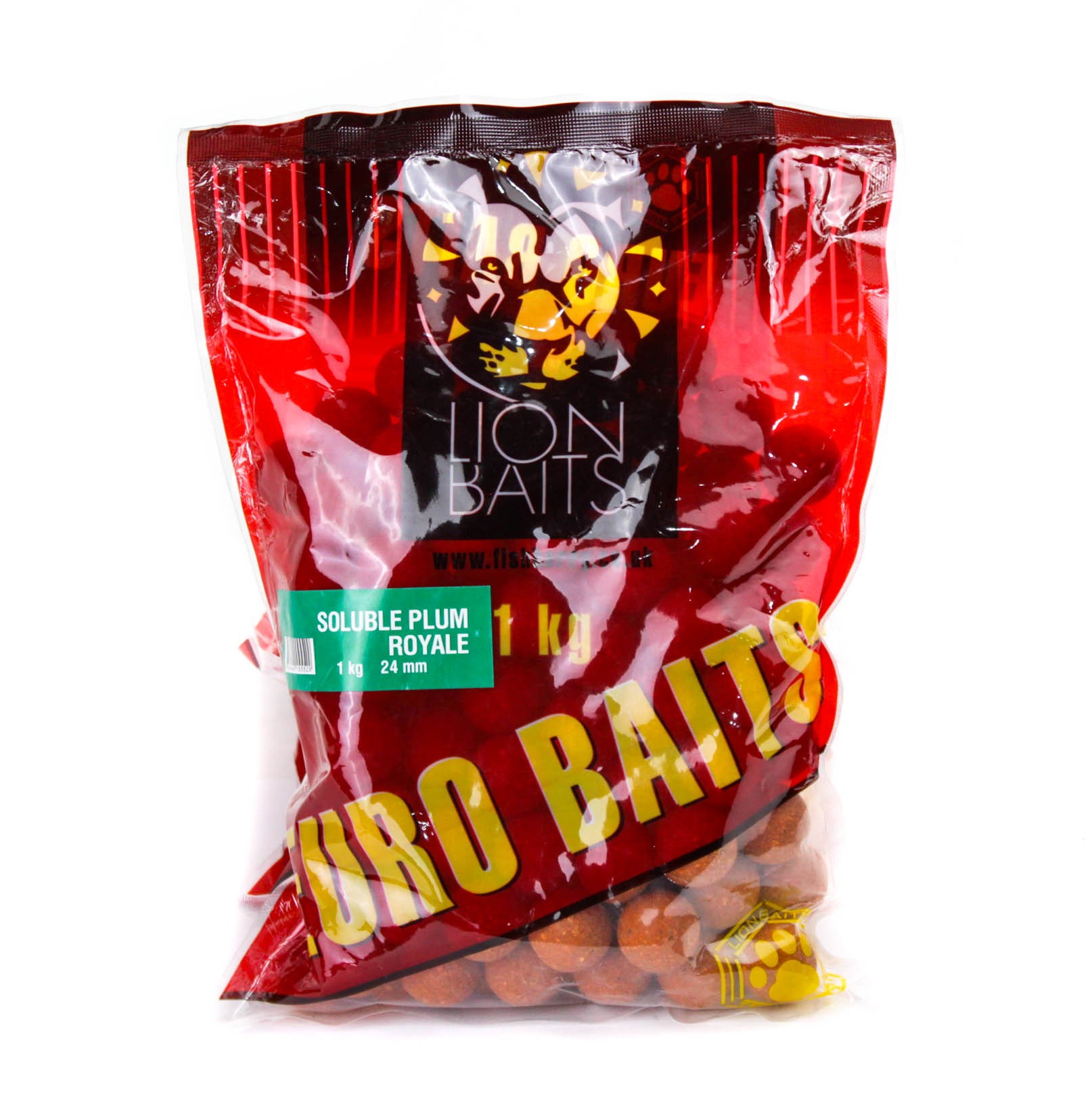 Бойлы Lion Baits растворимые слива 24мм 1кг - фото 1