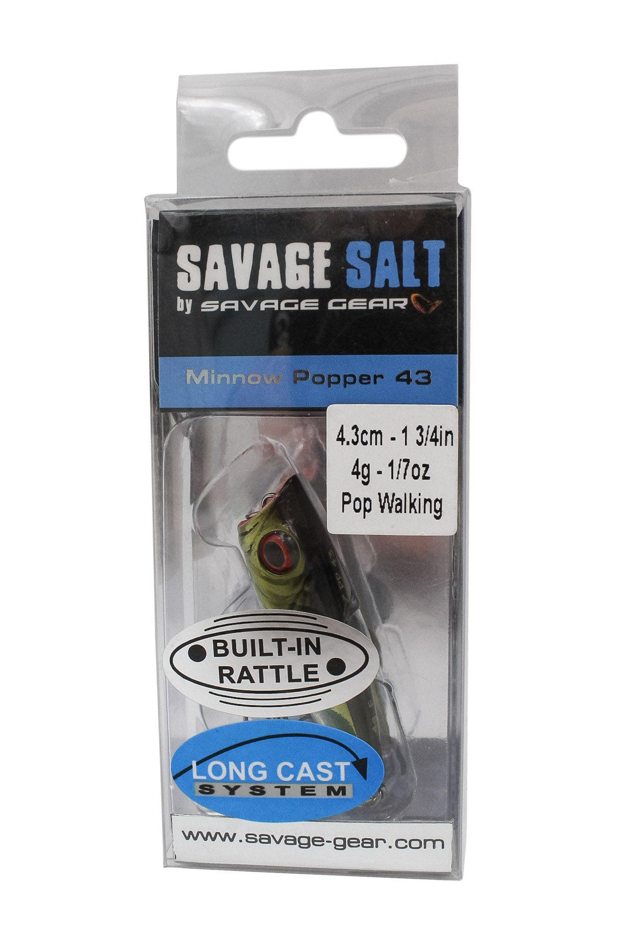 Воблер Savage Gear 3D minnow popper 4,3см 4гр  F mirror ayu - фото 1