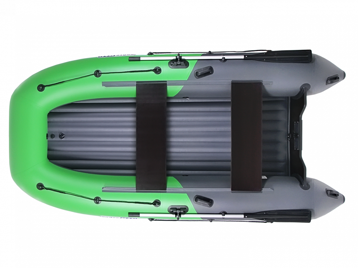 Лодка Boatsman BT350A НДНД надувная графитово-салатовый - фото 1