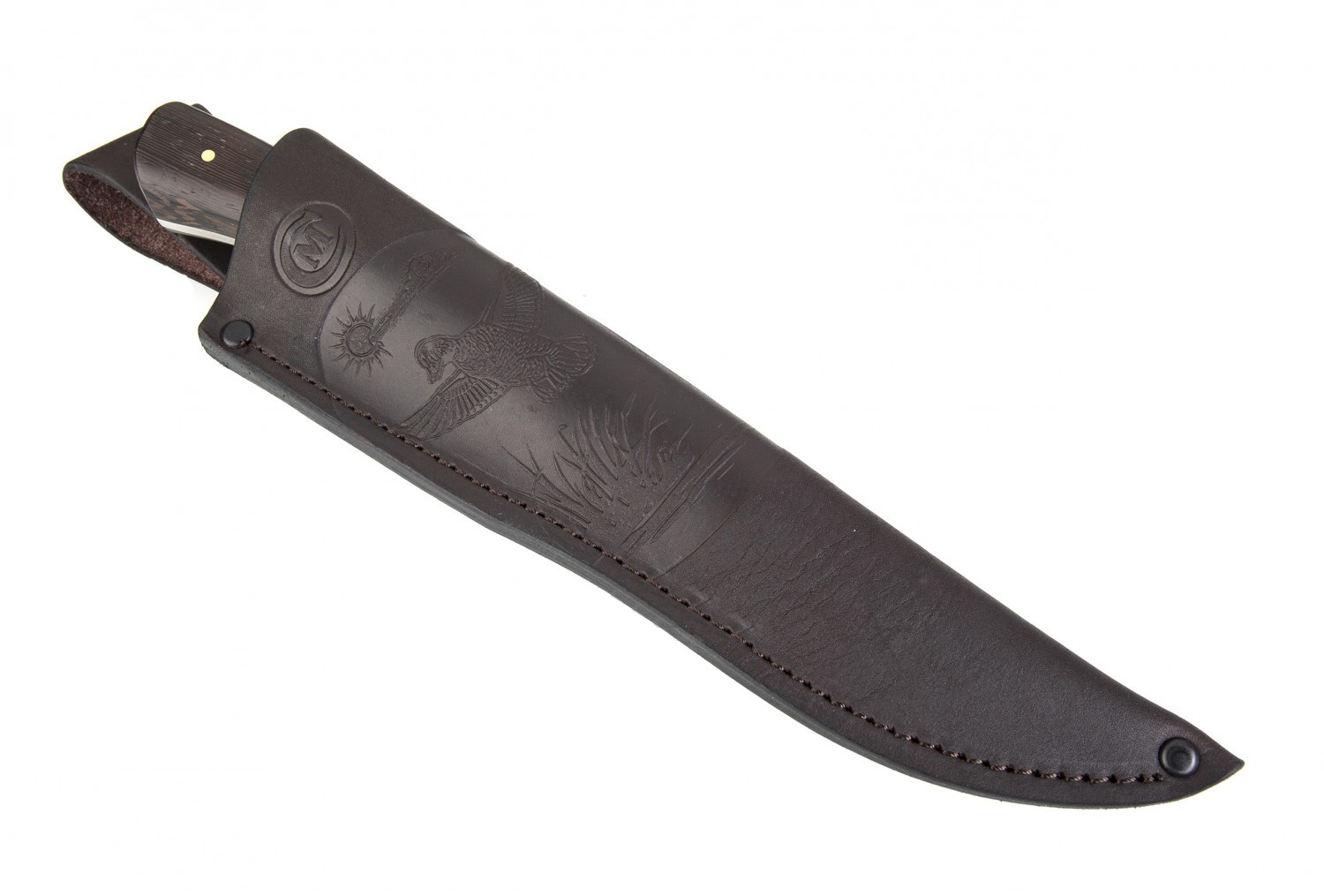 Нож ИП Семин Тигр кованая сталь Х12МФ венге - фото 1