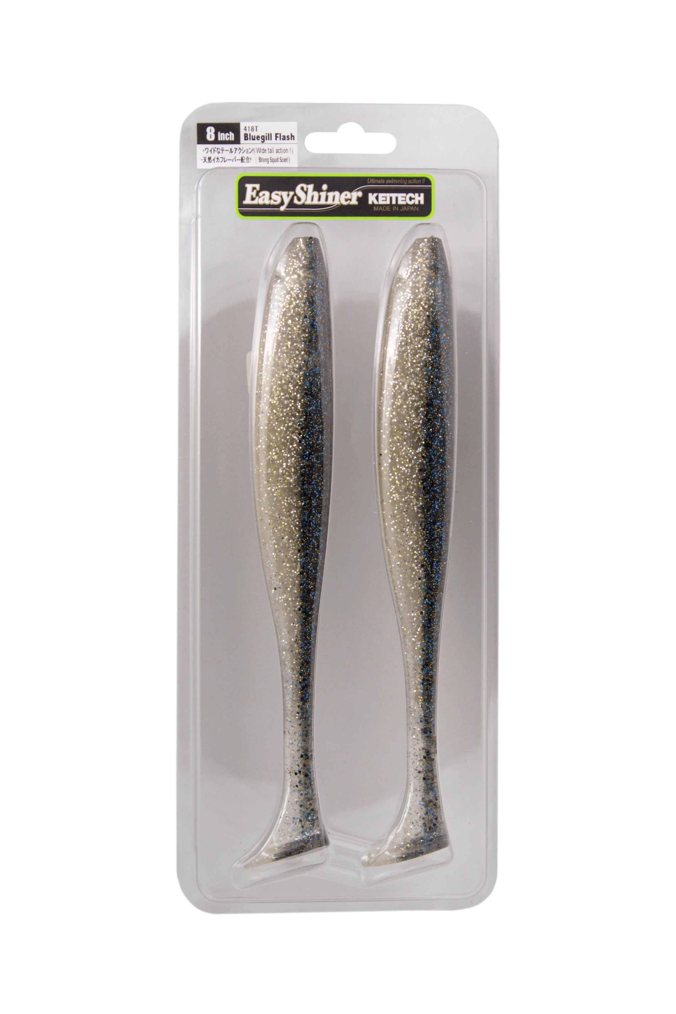 Приманка Keitech виброхвост Easy shiner 8&quot; 418 bluegill flash - фото 1