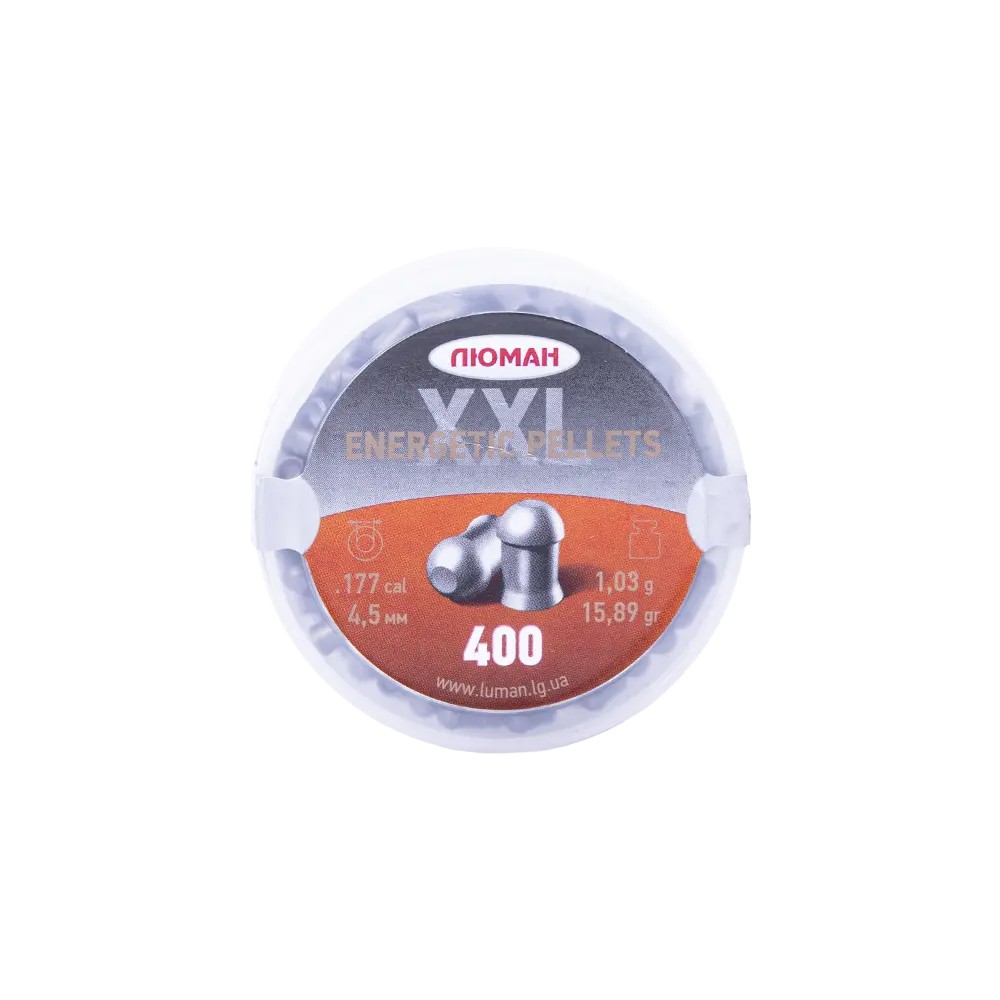МП Пуля пневм. "Energetic pellets XХL", 1,03 г. 4,5 мм. (400 шт.) (36 в упаковке - фото 1