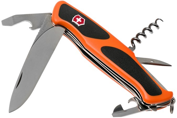 Нож Victorinox Ranger Grip 55 130мм 12 функций оранжевый - фото 1