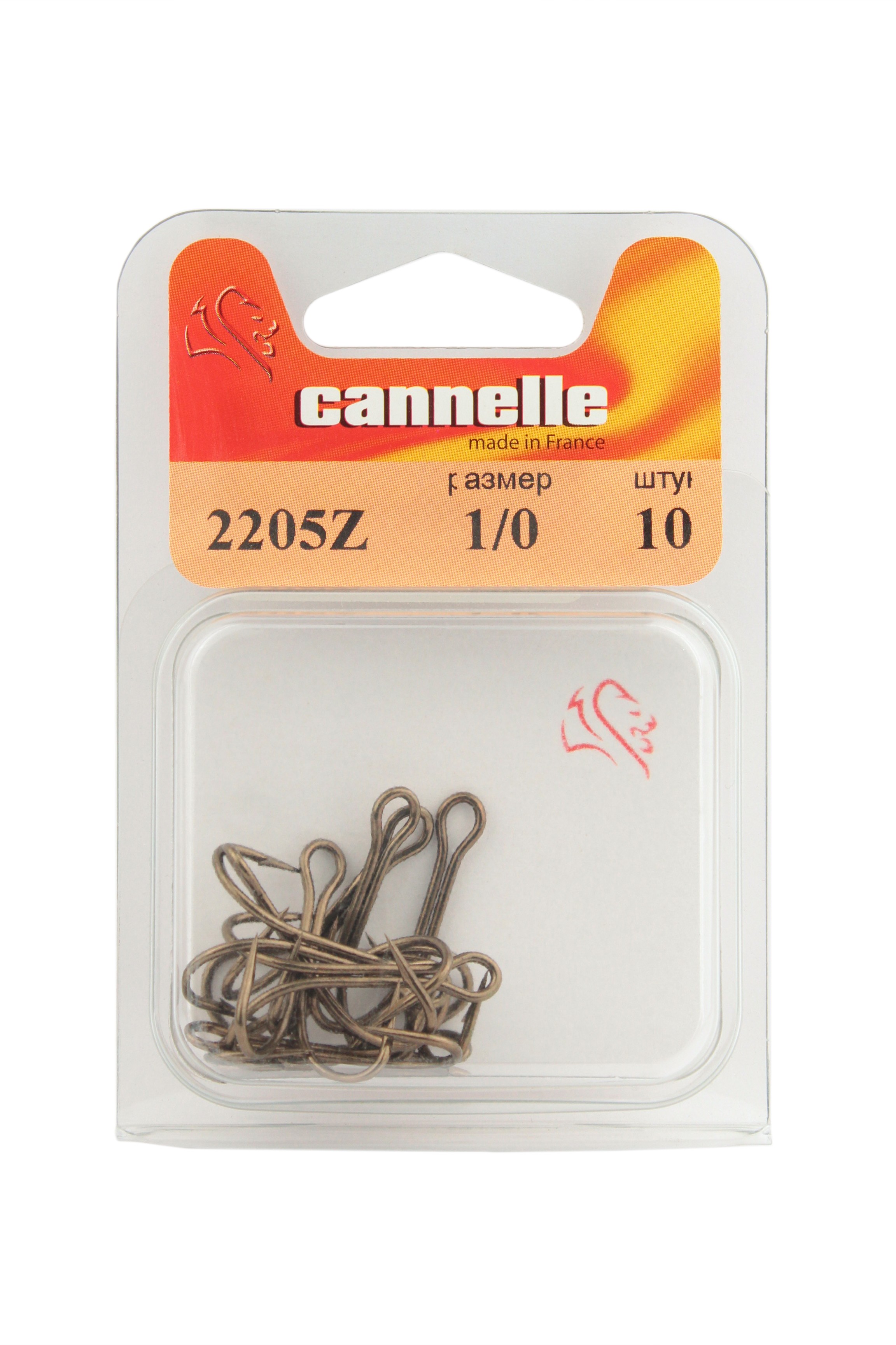 Крючки Cannelle двойник 2205 Z №1/0 10шт - фото 1