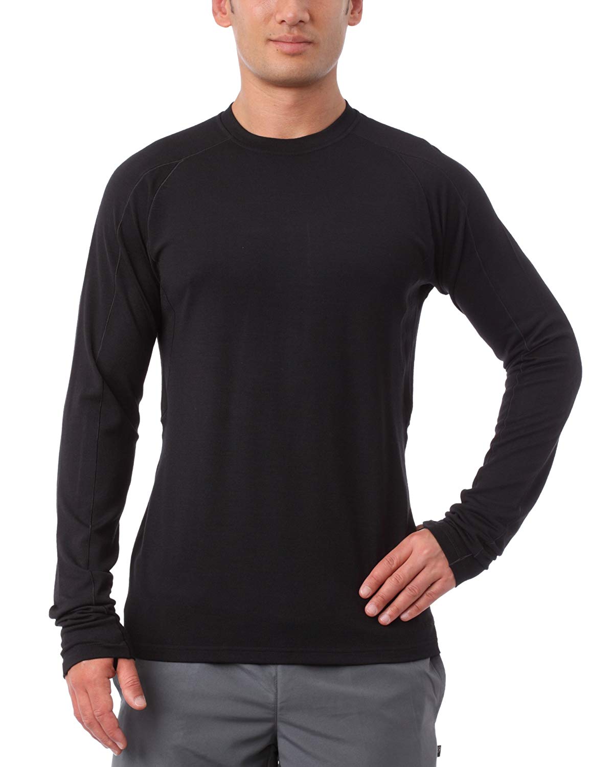 Термобелье Patagonia Merino 3mw crew 155 футболка black - фото 1