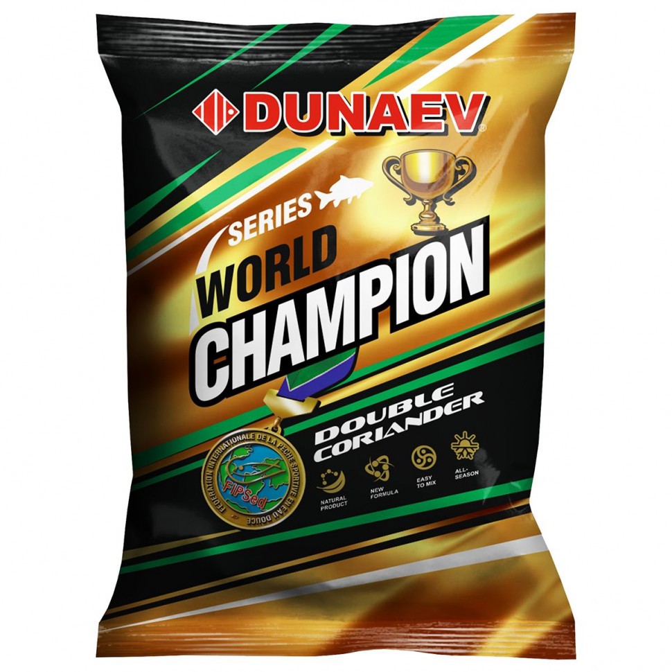 Прикормка Dunaev-World Champion 1кг double coriander