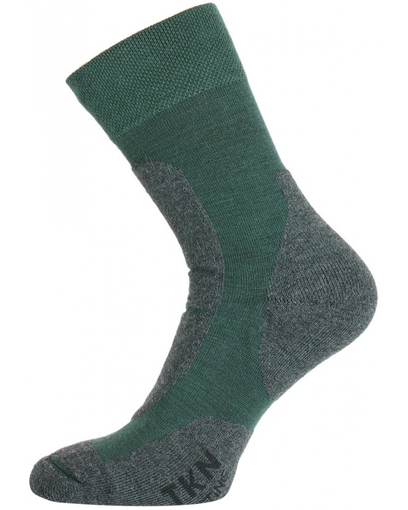 Носки Lasting TKN 620 polypropylene+nylon зеленый с серой встав - фото 1
