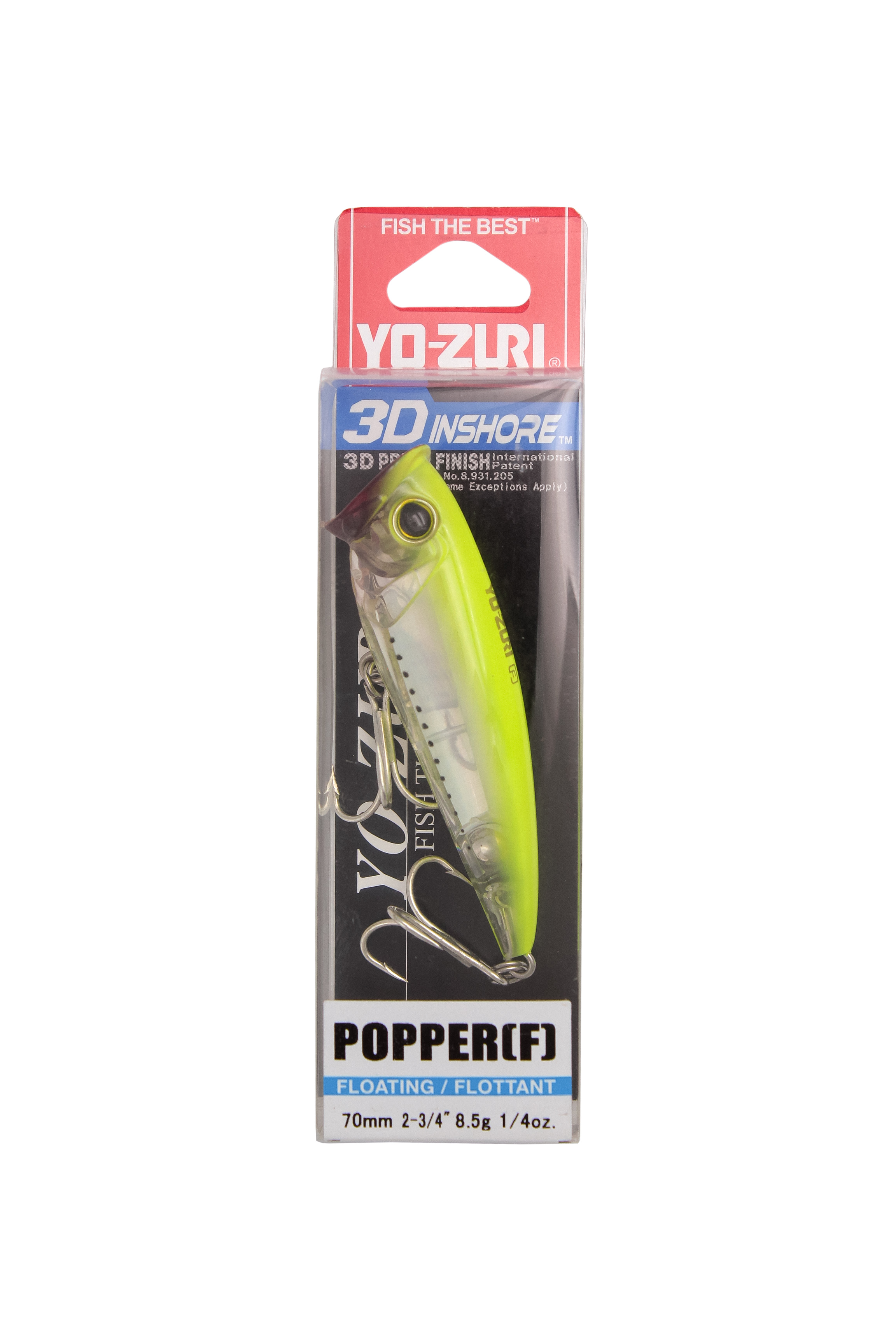 Воблер Yo-Zuri 3D Inshore popper F 70мм R1210 GHCS - фото 1