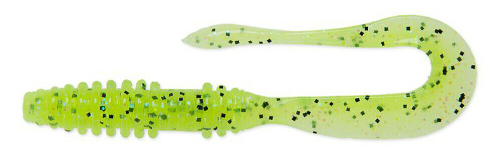 Приманка Keitech Mad Wag mini 3,5"Electric Chartreuse - фото 1