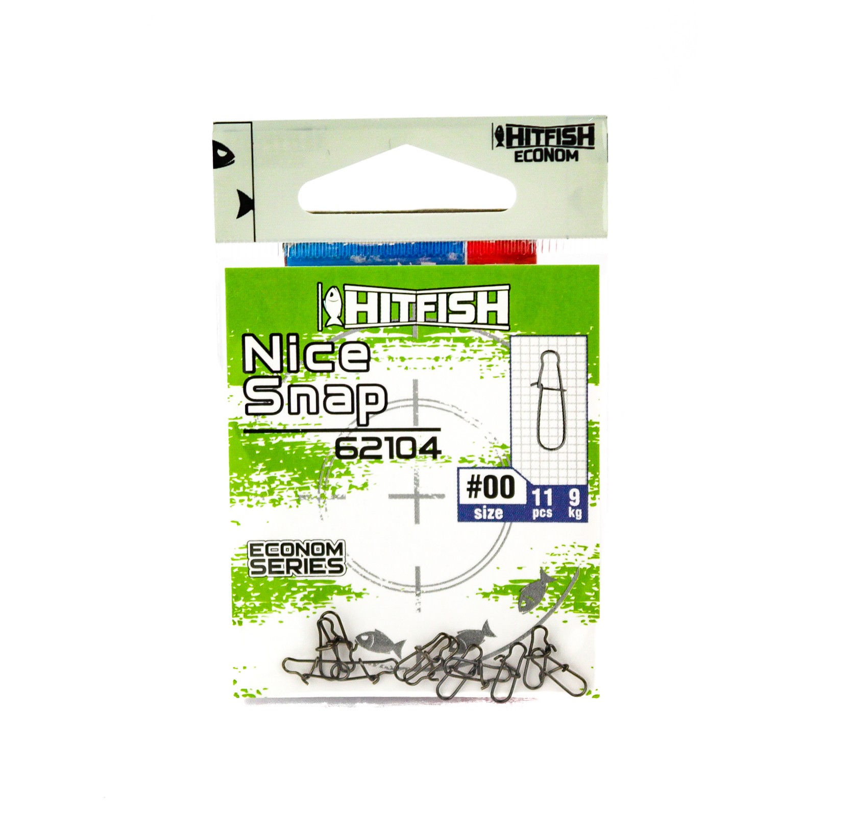 МП Застежка HITFISH Econom Series Nice snap 62104 - 00 (9 kg) 11 pcs - фото 1