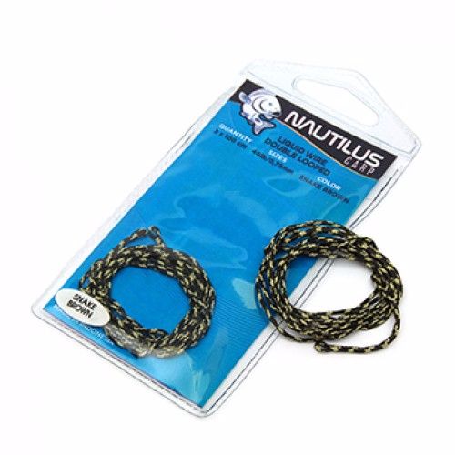 Лидкор Nautilus Supreme liquid wire double looped 40lb 2х1м snake brown - фото 1