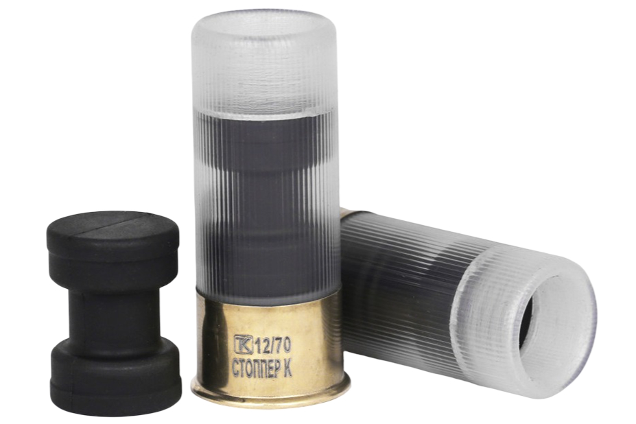 Патрон 12x70 Техкрим Стоппер К травматический рез пуля - фото 1