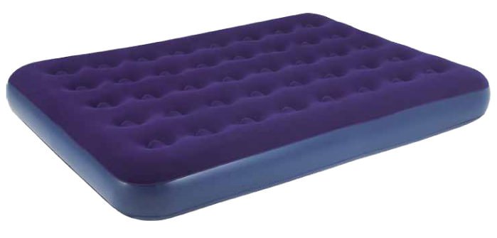 Кровать Relax Flocked air bed double 191х137х22 синий - фото 1