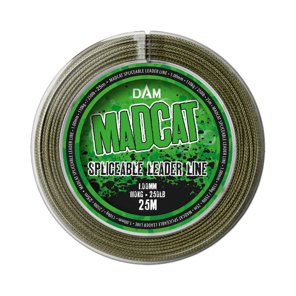 Поводковый материал DAM Madcat Spliceable Leader 25м 1,00мм 110кг 250lb Green - фото 1