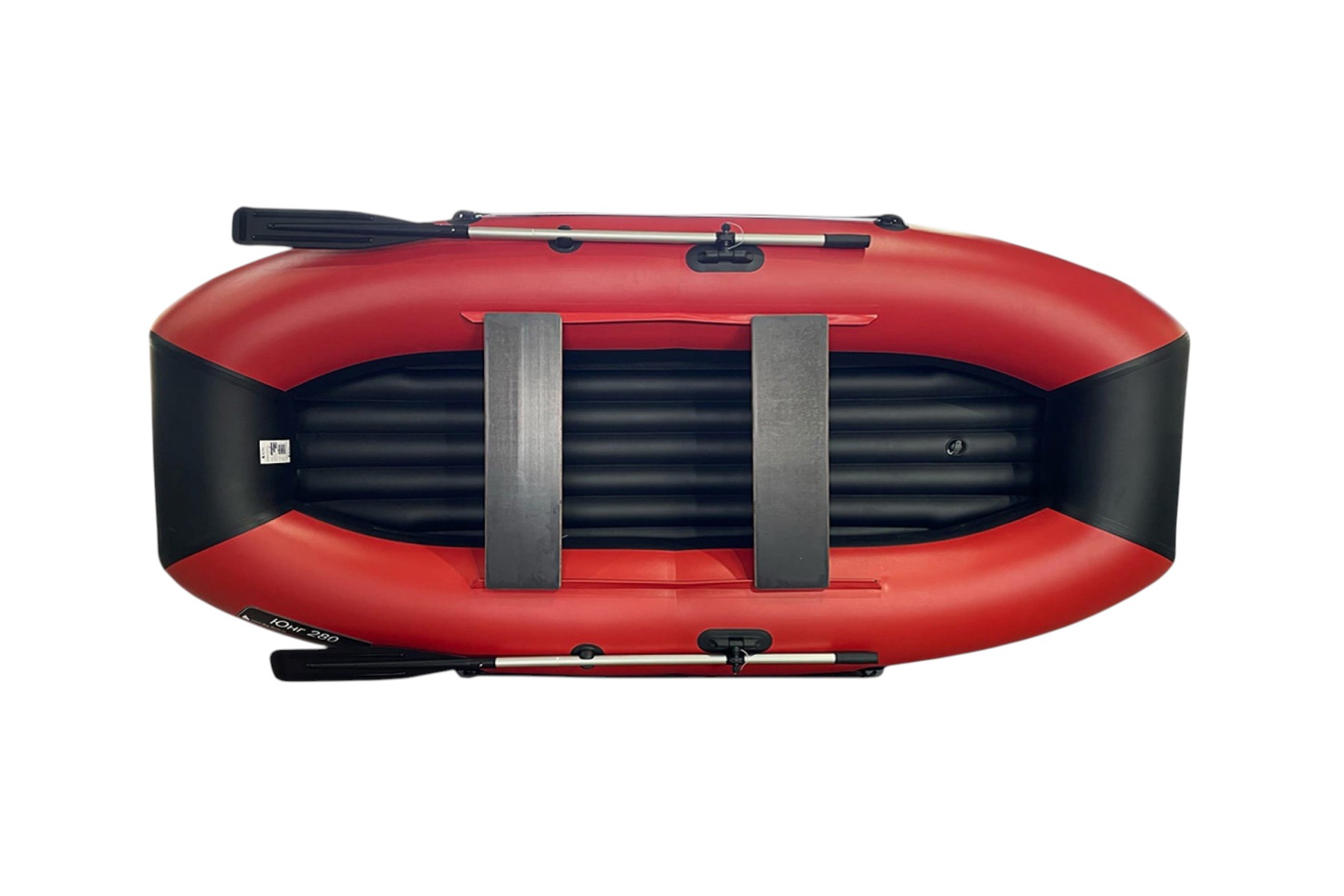 Лодка BigBoat Юнг280 красно-черный - фото 1
