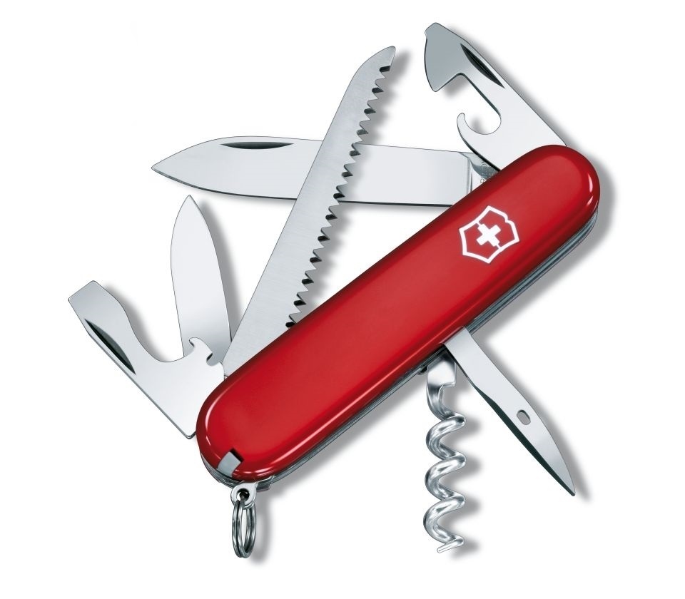 Нож Victorinox Camper 91мм 13 функций красный - фото 1
