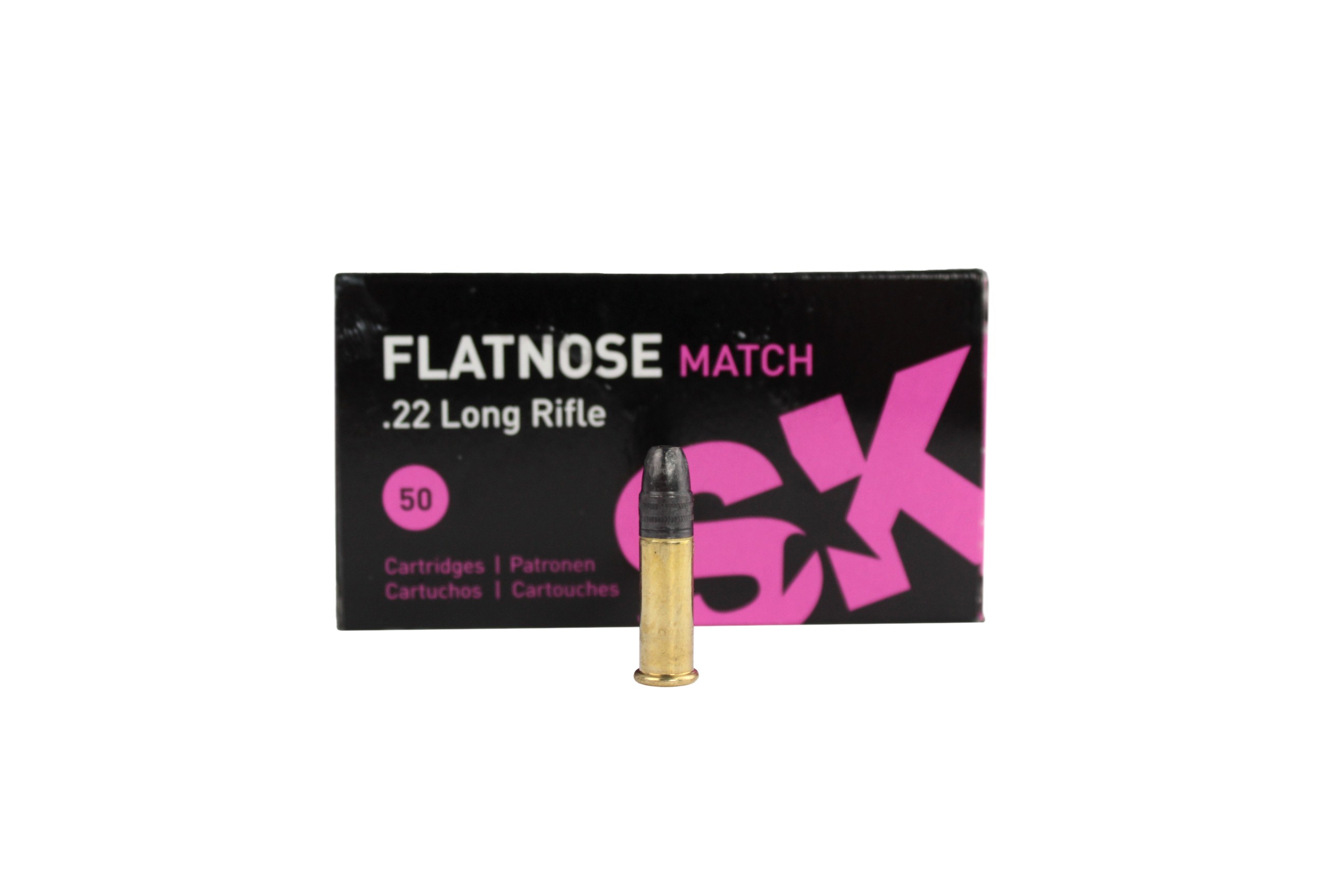 Патрон 22 LR Lapua Flatnose Match SK (50шт) - фото 1