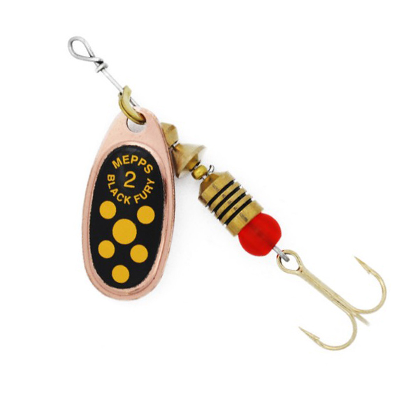 Блесна Mepps Black Fury JAUNE CU №2 4,5г  - фото 1