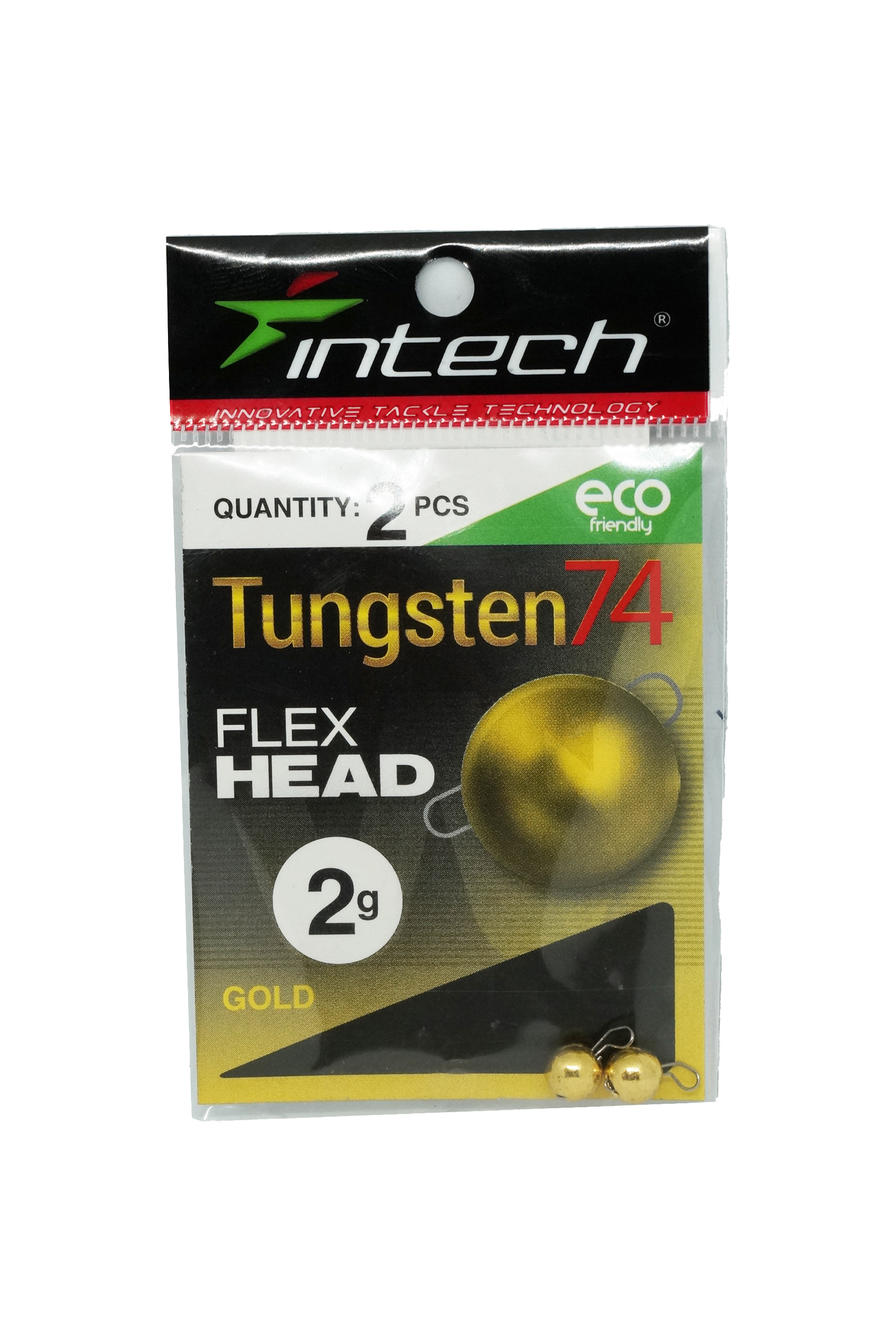 Груз Intech Tungsten 74 gold 2,0гр 2шт - фото 1