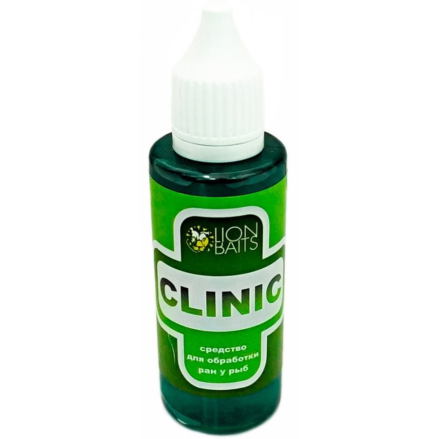Средство Lion Baits Clinic для обработки ран у рыб зеленый - фото 1