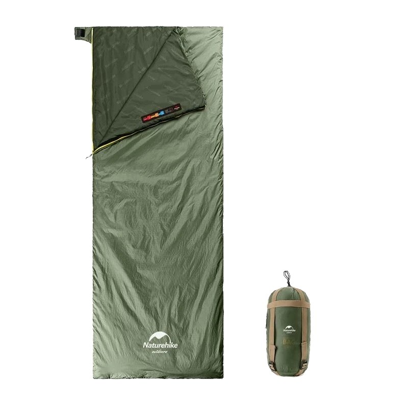 Спальник Naturehike LW180 mini sleeping bag XL-army green левый - фото 1