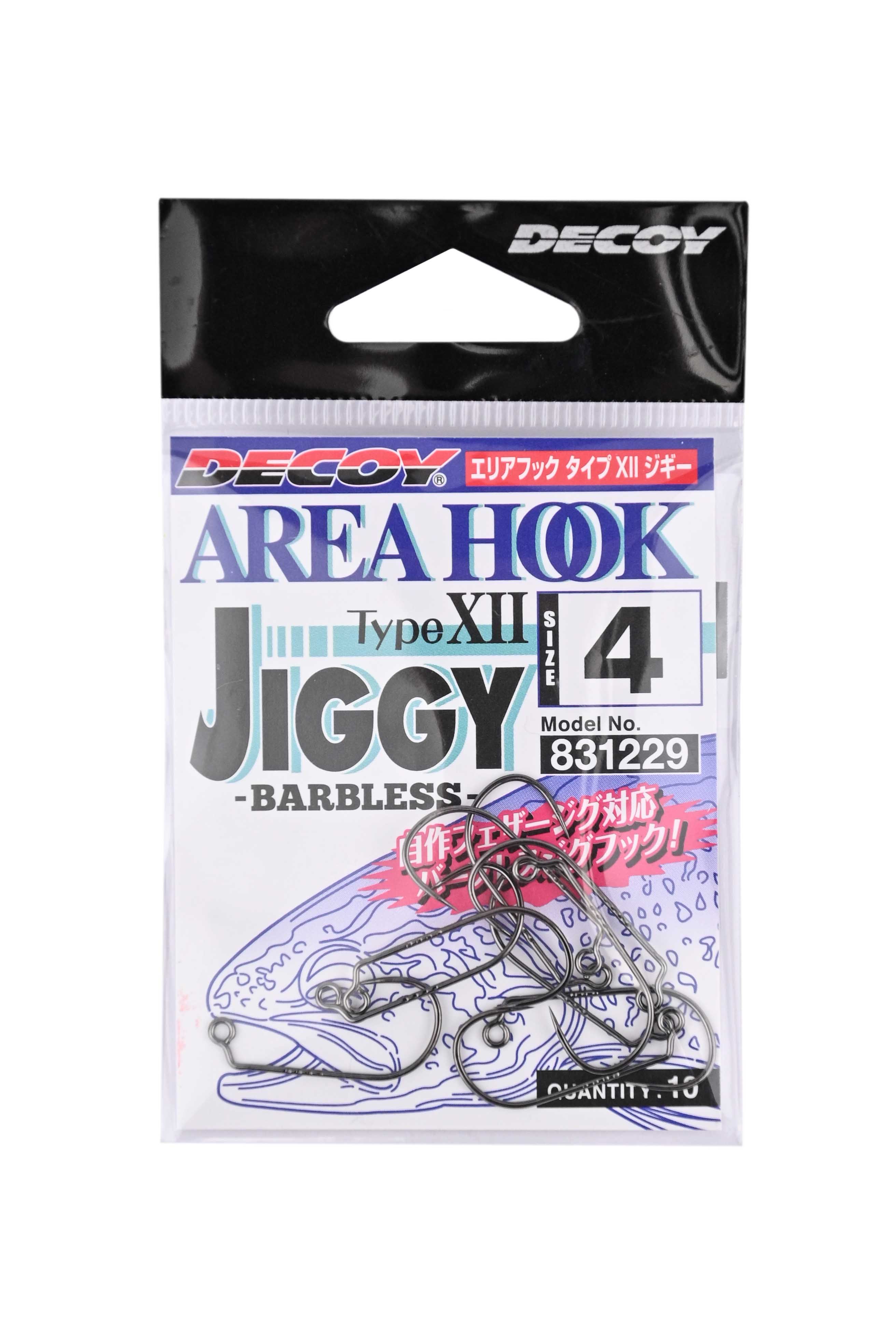 Крючки Decoy Area Hook Jiggy AH-12 №4 - фото 1